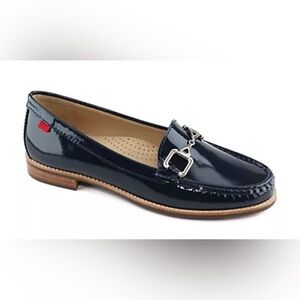 Marc Joseph New York Park Ave Navy Patent Leather Bit Loafers Driver Shoes Sz 10
